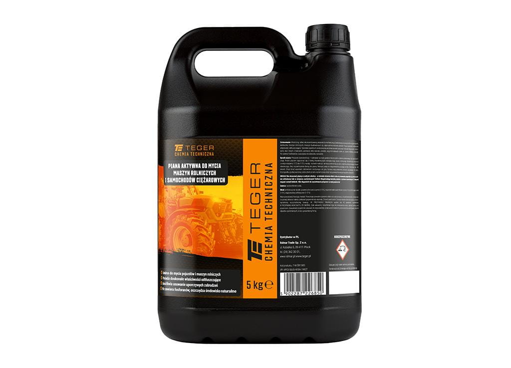 Piana aktywna do mycia maszyn rolniczych i samochodów ciężarowych 5 KG TEGER