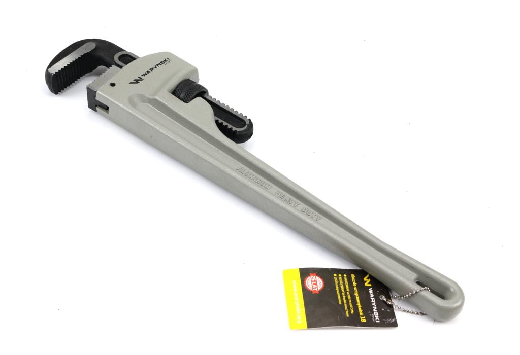 Klucz do rur typ amerykański  16" uchwyt aluminium wzmocniony szczęki CrMo max średnica Waryński