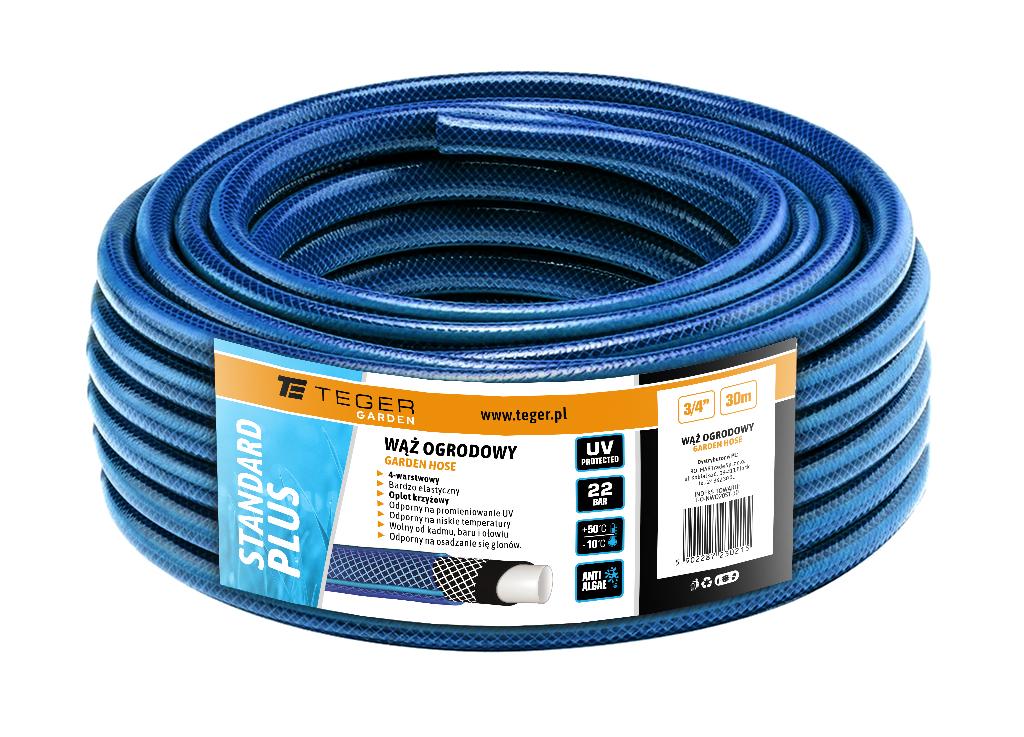 Wąż ogrodowy   FI 3/4" 30m "STANDARD PLUS" TEGER