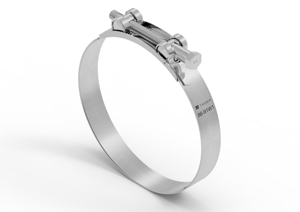 Opaska zaciskowa GBS 86-91 (obejma W1 - stal ocynkowana) szerokość 24mm TEGER ( sprzedawane po 5 )