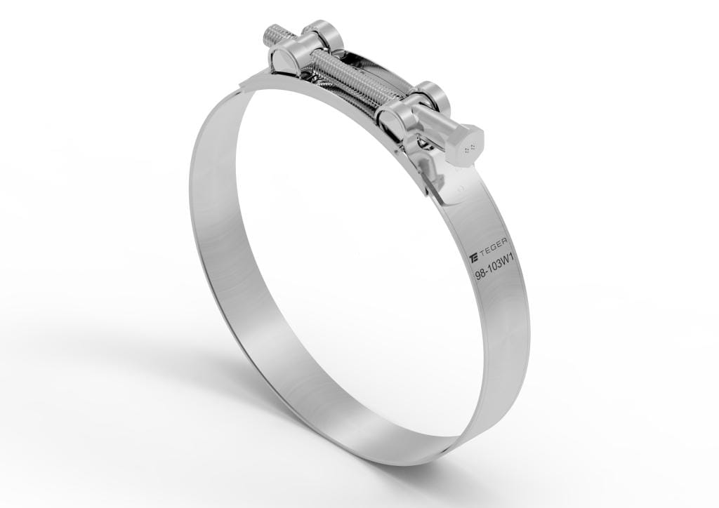 Opaska zaciskowa GBS 98-103 (obejma W1 - stal ocynkowana) szerokość 24mm TEGER ( sprzedawane po 5 )