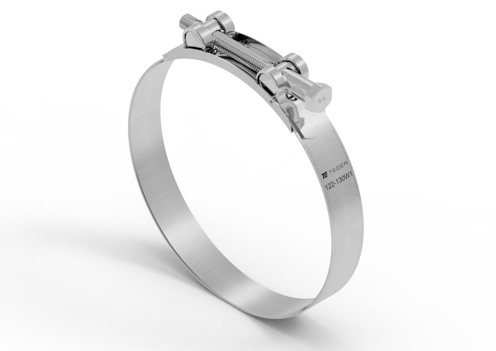 Opaska zaciskowa GBS 122-130 (obejma W1 - stal ocynkowana) szerokość 24mm TEGER ( sprzedawane po 5 )