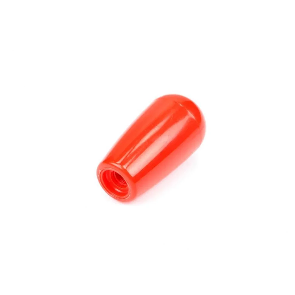 Gałka z gwintem czerwona M8 fi 34mm dł 52mm