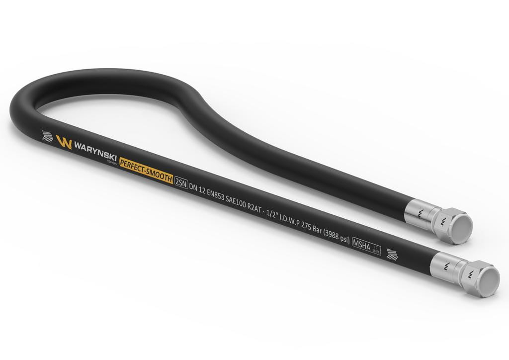 Przewód hydrauliczny gładki z uszczelnieniem - 275 bar gwint M22x1.5 proste L-900mm DN12-2SN (AA-13-900; P11P11) 27.5MPa Waryński