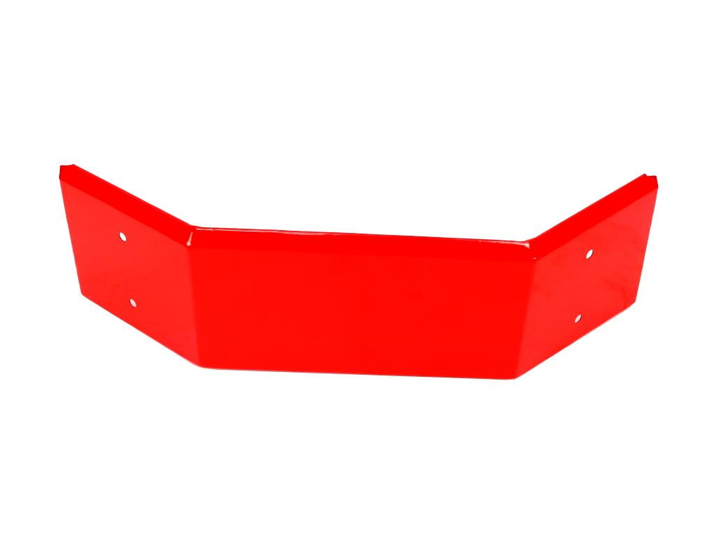 Błotnik przedni uniwersalny kolor czerwony blacha ocynkowana malowany proszkowo C-385  80381101
