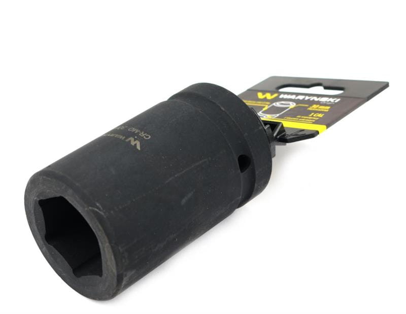 Nasadka udarowa sześciokątna 1" długa 30 mm CrMo DIN 3129 Waryński