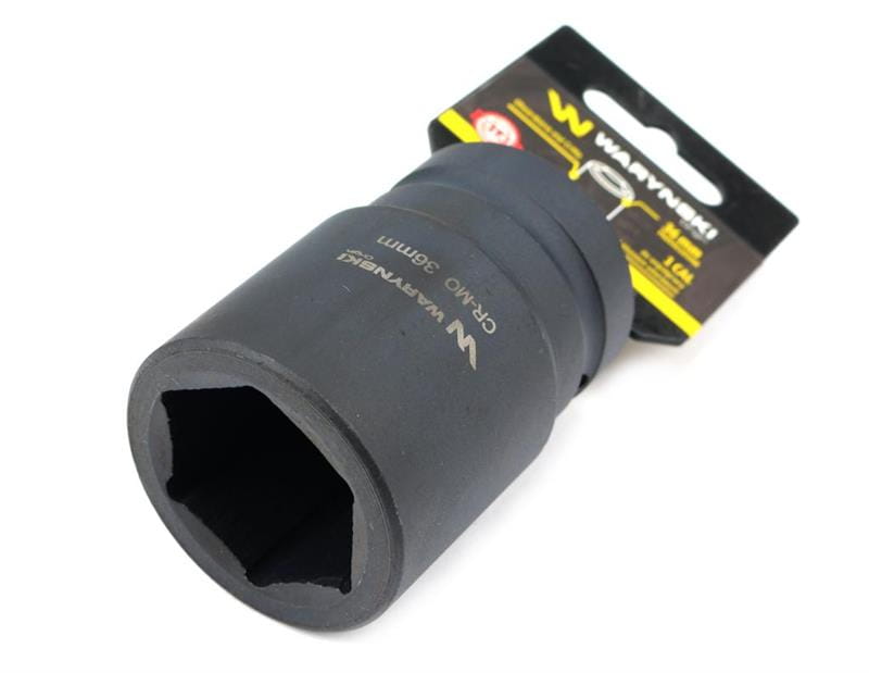 Nasadka udarowa sześciokątna 1"długa 36 mm CrMo DIN 3129 Waryński