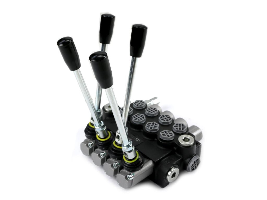 Rozdzielacz hydrauliczny 4-sekcyjny 40L (4-sekcje z zatrzaskiem) VOIMA