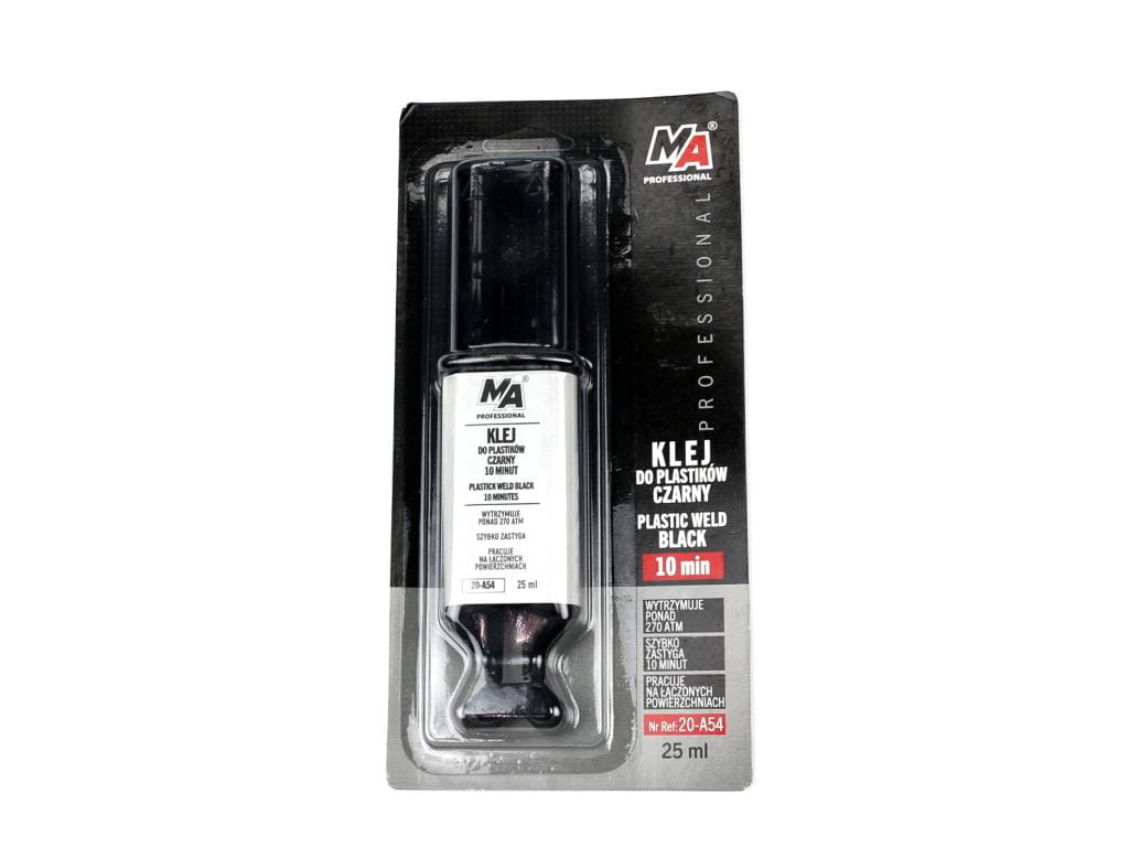 Klej do Plastików 10 Minut Czarny - Strzykawka 25ml MA PROFESSIONAL