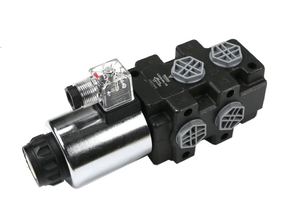 Dzielnik zawór elektrozawór kierunkowy elektromagnetyczny kontroli (SVV6/2-90L) 12V DC 6/2 G1/2 80L VOIMA