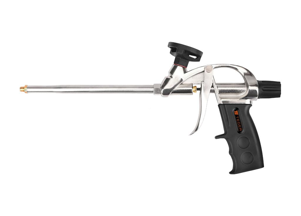 Pistolet do piany poliuretanowej - metalowy 8"/200mm TEGER
