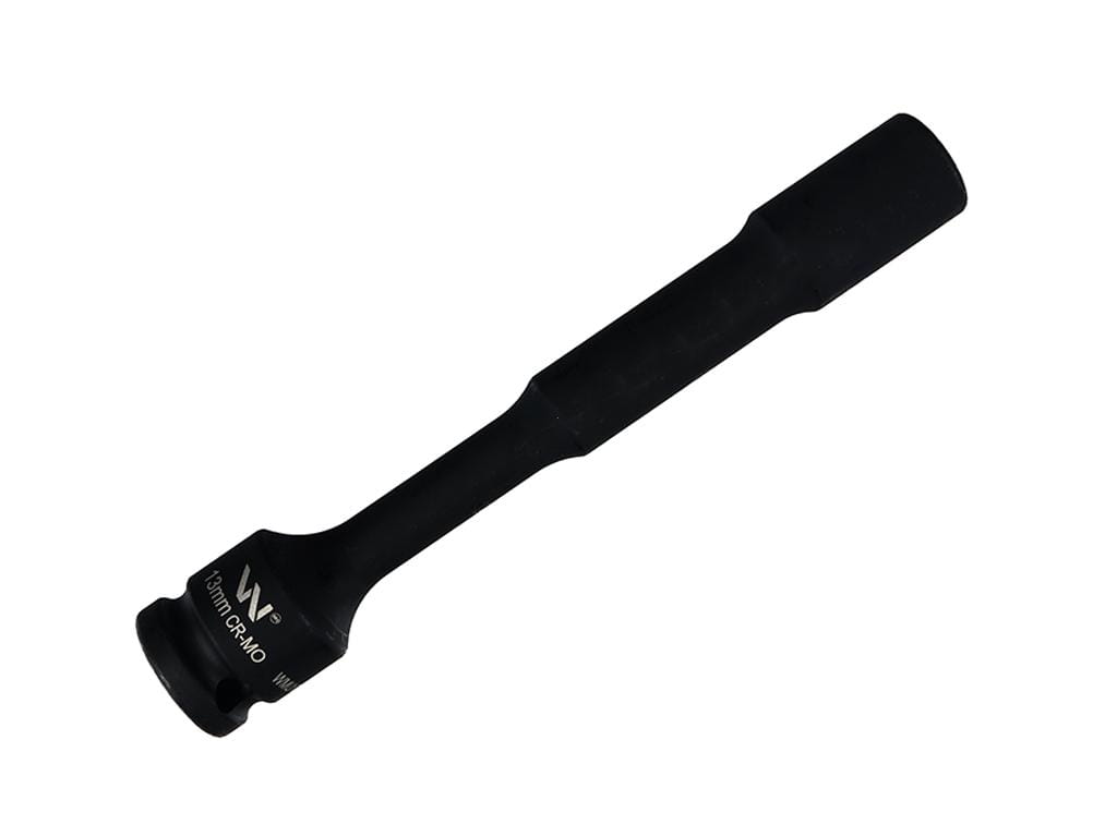 Nasadka udarowa 1/2", sześciokątna slim przelotowa ze stali CrMo 13mm długość 150 mm, stosowane w mechanice do kluczy udarowych, Waryński