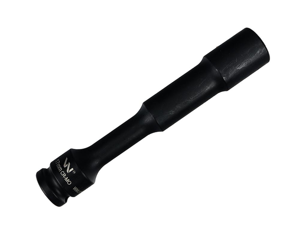 Nasadka udarowa 1/2", sześciokątna slim przelotowa ze stali CrMo 17mm długość 150 mm, stosowane w mechanice do kluczy udarowych, Waryński