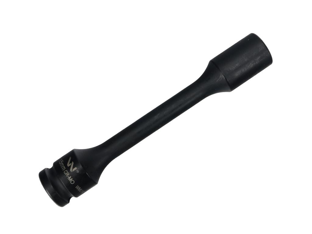 Nasadka udarowa 1/2", sześciokątna slim ze stali CrMo 15mm długość 150 mm, stosowane w mechanice do kluczy udarowych, Waryński