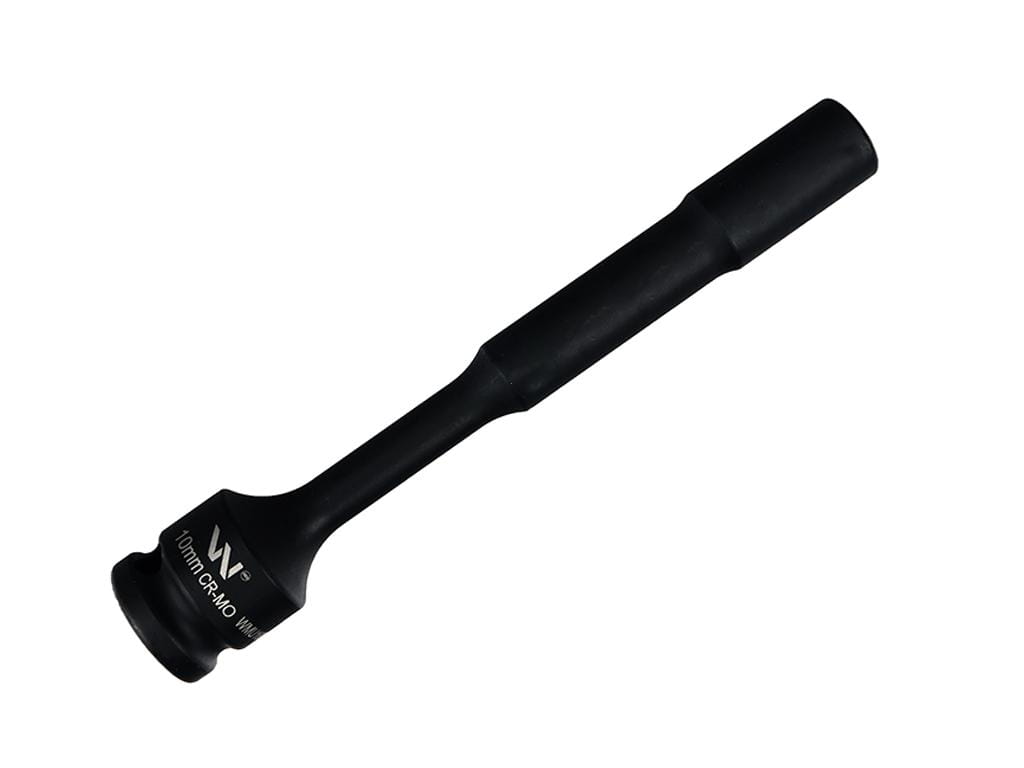 Nasadka udarowa 1/2", sześciokątna slim przelotowa ze stali CrMo 10mm długość 150 mm, stosowane w mechanice do kluczy udarowych, Waryński