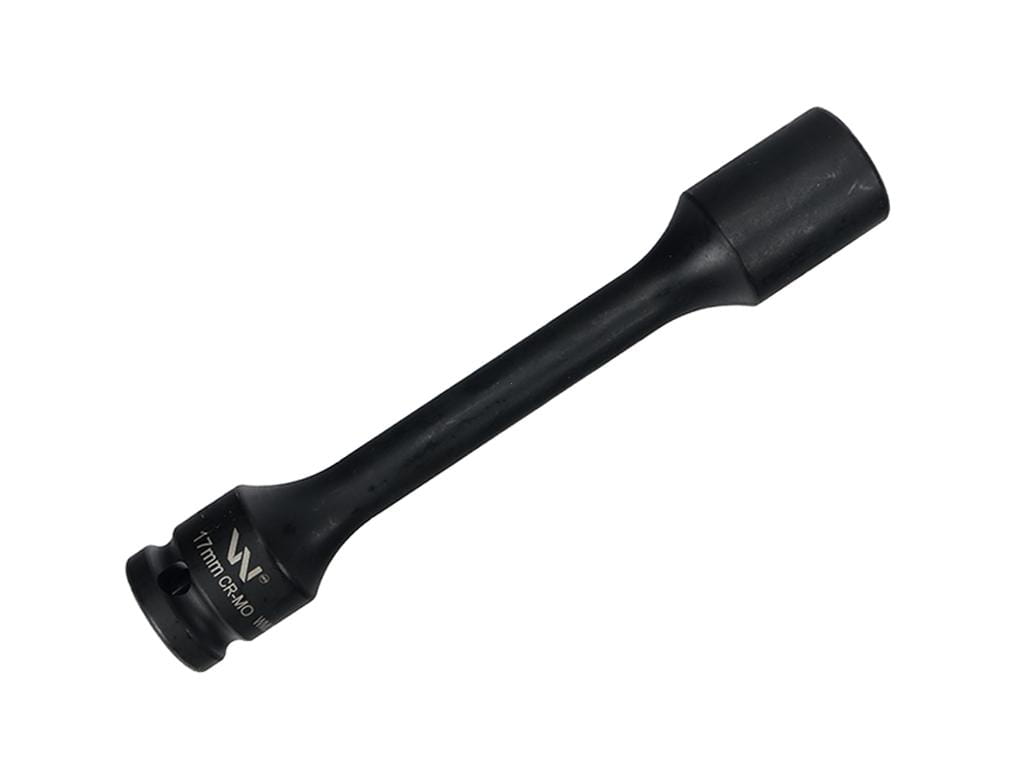 Nasadka udarowa 1/2", sześciokątna slim ze stali CrMo 17mm długość 150 mm, stosowane w mechanice do kluczy udarowych, Waryński