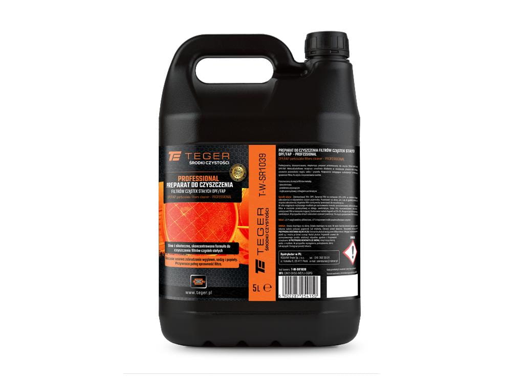Preparat do czyszczenia filtrów cząstek stałych DPF/FAP  PROFESSIONAL 5l Teger