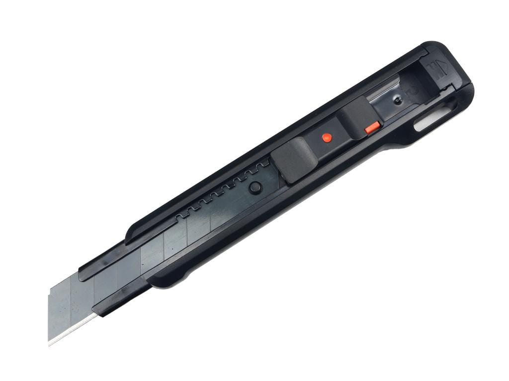 Nożyk łamany ostrze 18mm ze stali SK2 w obudowie z tworzywa ABS Teger