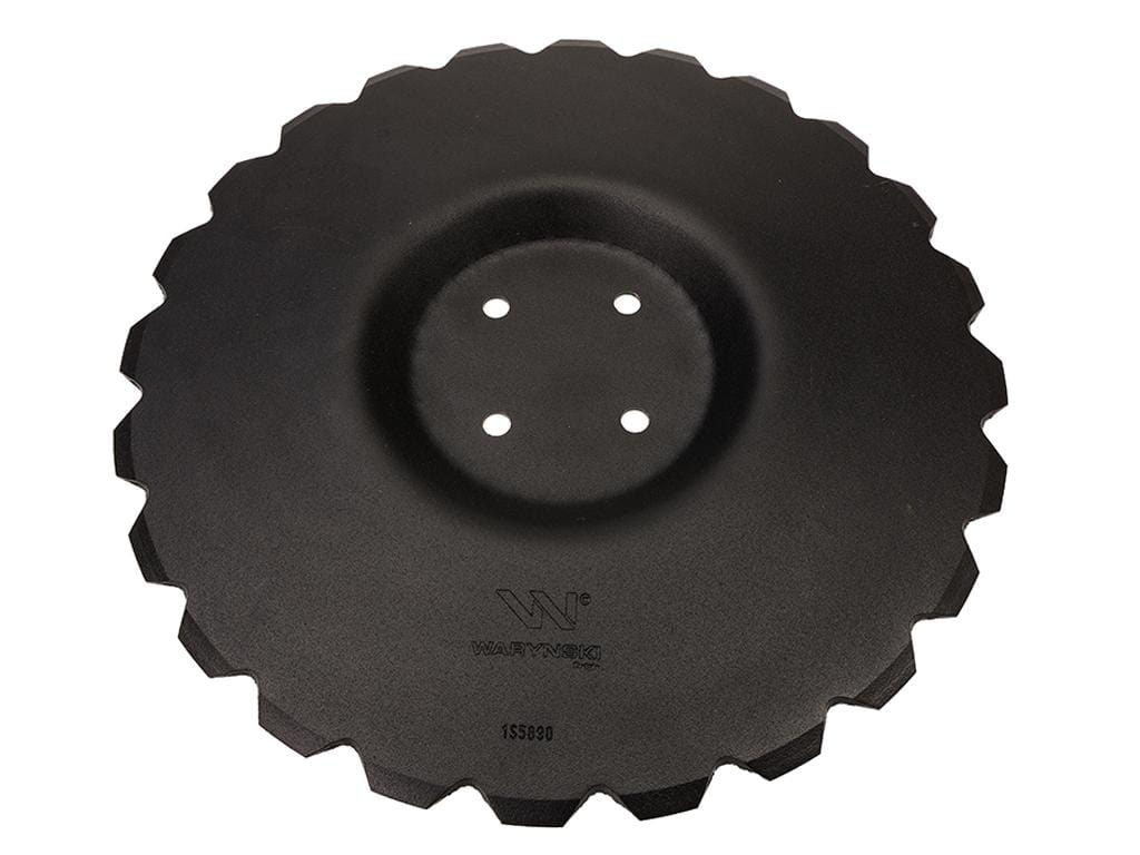 Talerz uzębiony Z-24 fi 460 mocowanie 4/98 grubość 3,5 mm przetłoczony stal borowa Unia Ares 1680130040 Waryński