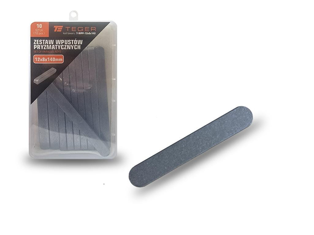 Wpust pryzmatyczny 12x8x140 TEGER, (sprzedawane po 10)