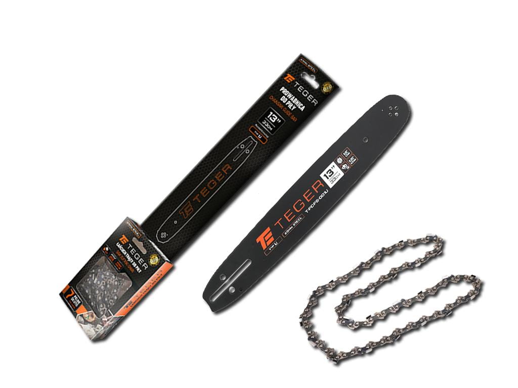 Zestaw tnący 13" (33 cm) prowadnica + łańcuch 0,325" 1,3mm 56 og. 10z moc. U Teger