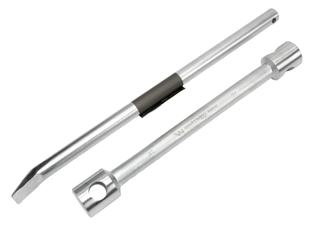 Klucz krzyżakowy do kół 27x32 długość 395mm z łyżką Waryński