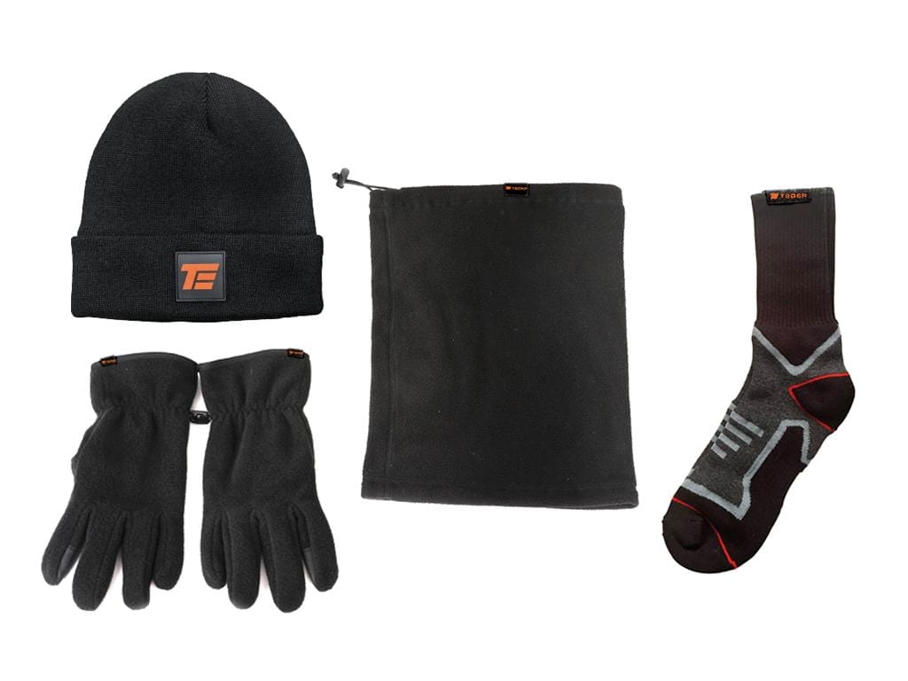 Zestaw zimowy CZAPKA KOMIN RĘKAWICZKI SKARPETY - Komfort i Ochrona 3M Teger