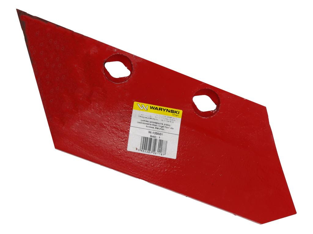 Lemiesz przedpłużka prawy 135601 Akpil Vogel Noot stal borowa Waryński