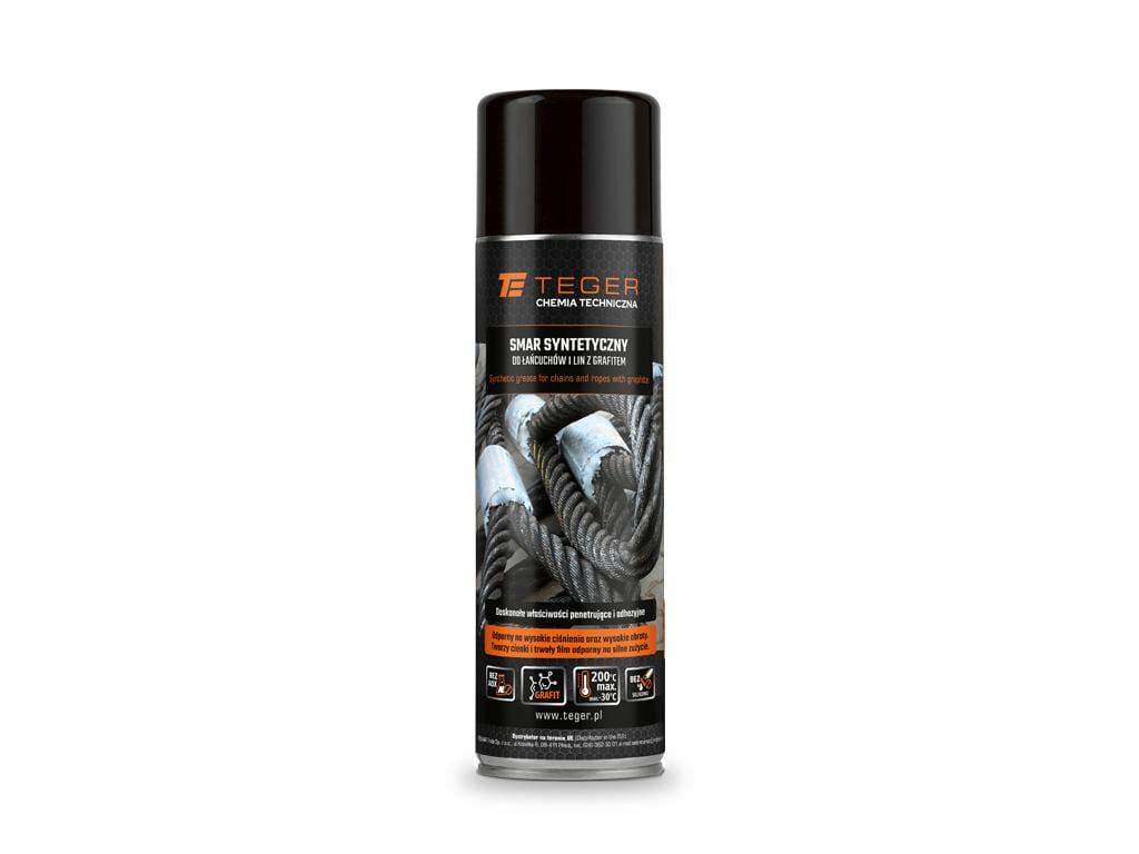 Smar syntetyczny do łańcuchów i lin z grafitem 500ml Teger
