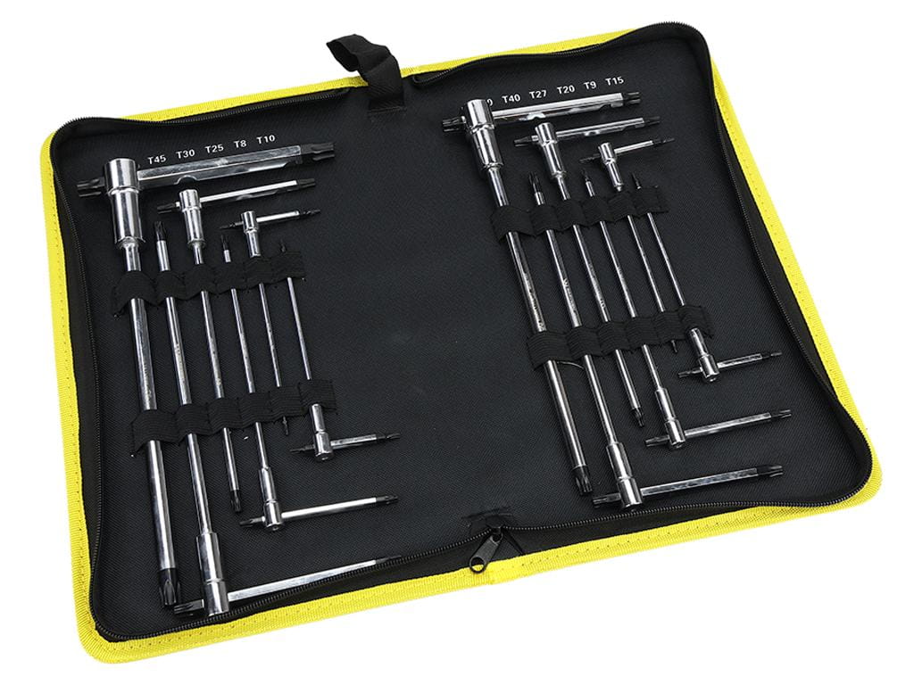 Zestaw kluczy trzpieniowych gwiazdkowych TORX typu T w pokrowcu 12 el. Waryński