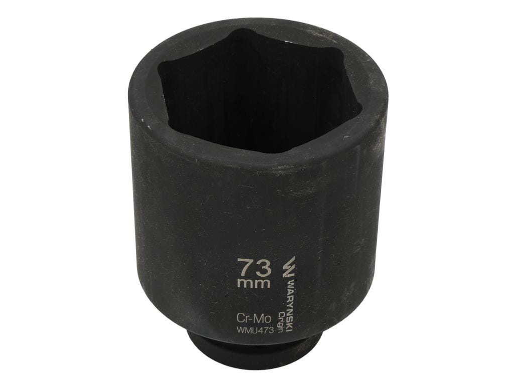 Nasadka udarowa sześciokątna 1" 73mm bardzo długa 125mm CrMo Waryński