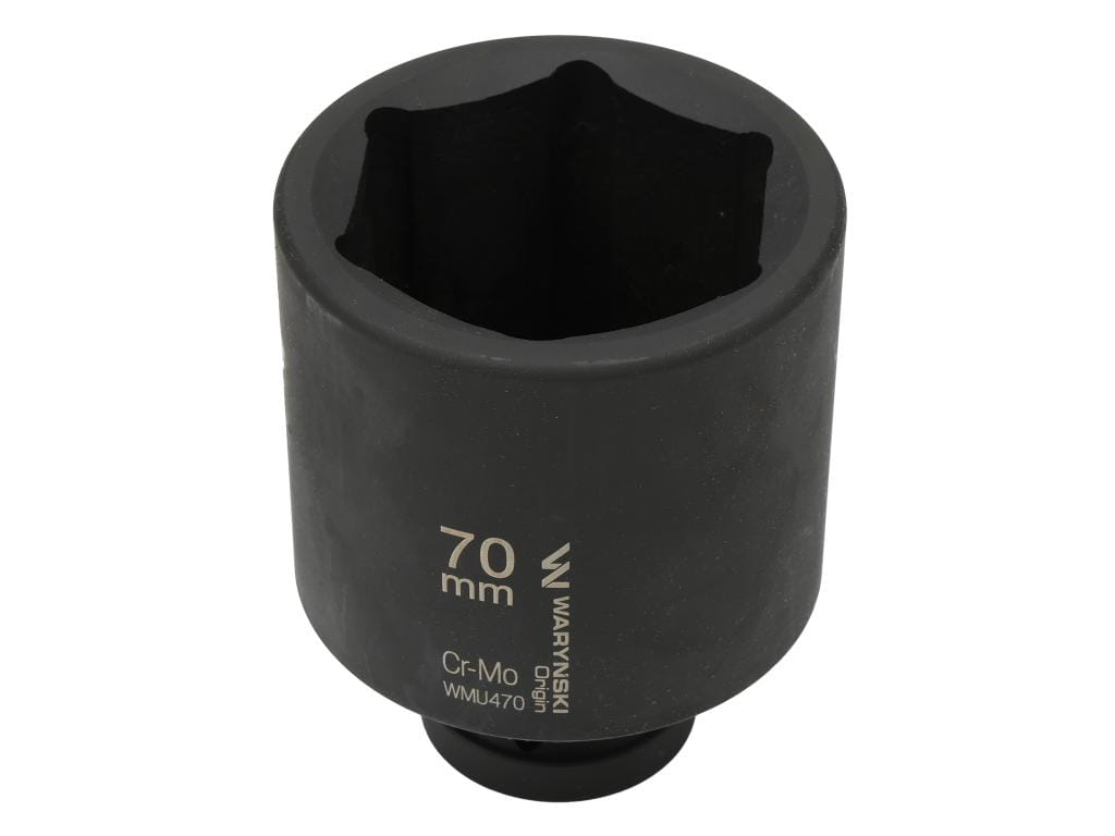 Nasadka udarowa sześciokątna 1" 70mm bardzo długa 125mm CrMo Waryński