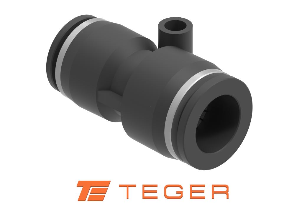 Złączka prosta redukcyjna wtykowa tekalan 8mm x 4mm TEGER, (sprzedawane po 10)