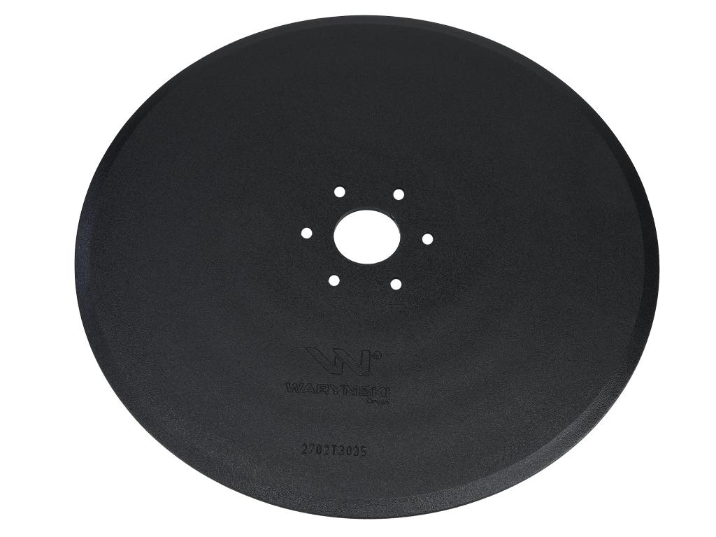 Krój talerzowy prosty 350mm mocowanie 6 / 73mm grubość 4mm zastosowanie Horsch 00310914 Waryński