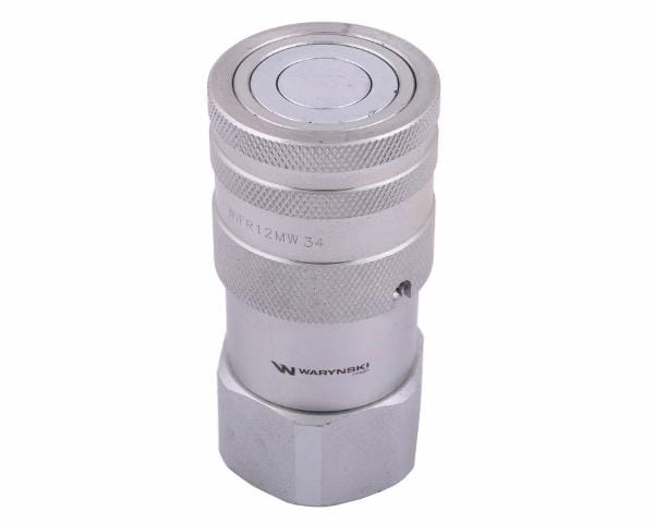 Szybkozłącze hydrauliczne suchoodcinające (rozmiar 1/2) gniazdo G3/4"BSP gwint wewnętrzny ISO16028 Waryński