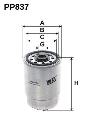 Filtr paliwa PDS-7.1/1 PP 837 Filtron (zam PDS-71/1)