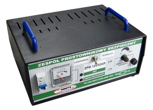 Prostownik wzmocniony z rozruchem 12V 32A/300A Hertz