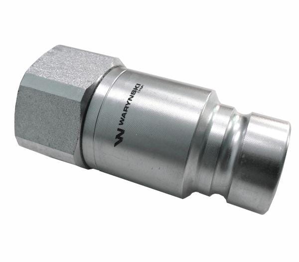 Szybkozłącze hydrauliczne suchoodcinające wtyczka G3/8"BSP gwint wewnętrzny ISO16028 Waryński